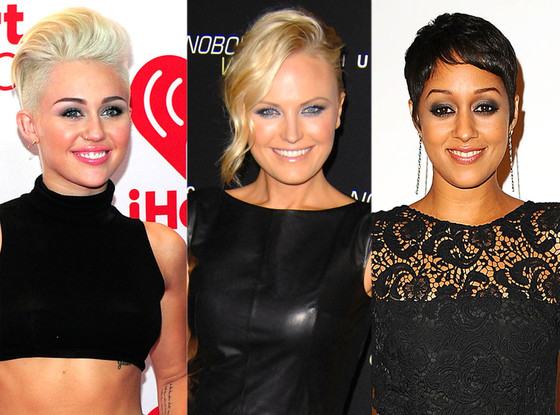 Tia Mowry, Miley Cyrus, Malin Akerman, Punk Rock Hair Tia Mowry, Miley Cyrus, Malin Akerman, Punk Rock Hair